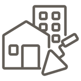 icon Construcción de viviendas y edificios
